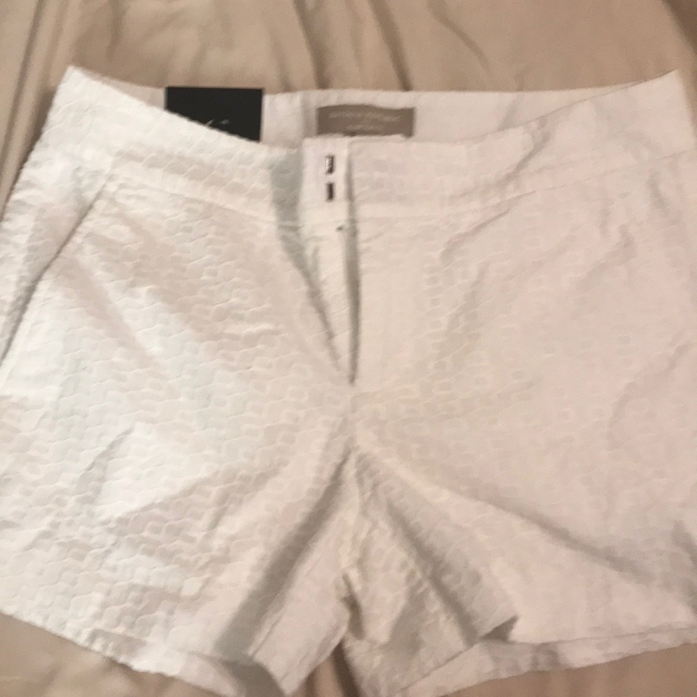 White shorts, size 2, new with tags